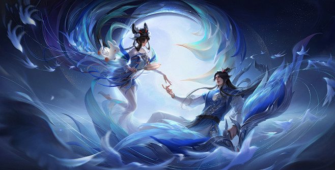 王者荣耀 御纸的采集 宣传图 美宣 气氛...