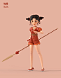 中国风3D人物