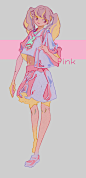 制服少女-Nnnn_Lhuna__涂鸦王国插画