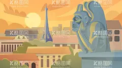 法国插画图片  - 源文件下载【酷图网】法国,法国建筑,法国印象,法国地标建筑,法国标志建筑,法国海报,风情文化,儿童插画,卡通绘本,卡通封面,卡通拼图,儿童拼图,插图,矢量,城市插画,矢量城市插画,卡通城市,矢量城市,插画城市,卡通插画,建筑,卡通建筑,建筑插画,城市建筑,城市插图,建筑插图,城市剪影,卡通城市剪影,建筑剪影
