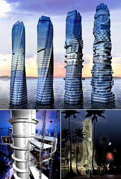 灵感酷丨ideakoool采集到丨A丨创意高层建筑塔楼设计