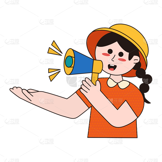 卡通感教育培训女生元素