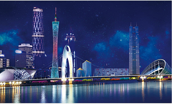 广州旅游海报 广州建筑 珠江新城 广州夜景 珠江夜景 小蛮腰 广州塔