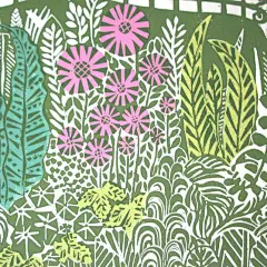 【花卉插画系列图集下载】创意叶子草本花卉绘画/抽象植物绘画临摹作品/水彩iPad手绘作品