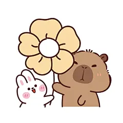 卡皮巴拉送花430白-11母亲节快乐卡皮巴拉一举夺魁