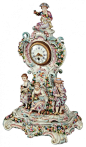 A 19th Century Dresden Mantle Clock