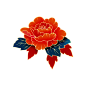 插画牡丹花元素素材 (10)