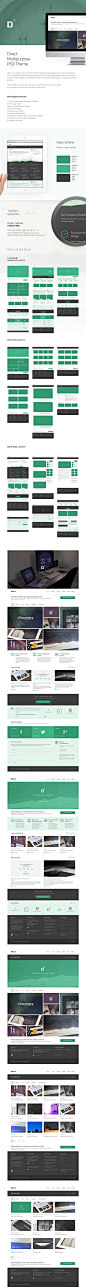 Direct Multipurpose PSD Theme by 崔莎莎2011 - 灵感 - uehtml酷站推荐平台 HTML5 CSS3 酷站推荐 酷站欣赏