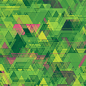 Equilateral Confusion : Generative artworks created by code written in Java/Processing. The algorithm chaotically draws triangles on an equilateral grid then it assigns a randomly interpolated value from a 4 colour given palette.