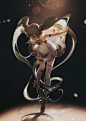 初音未来超话 
art by：紺屋鴉江
lofter上的一个画师～
舞蹈 舞台 光影 构图