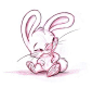 Adorable Bunny Rabbit Character Concept Sketch by B. Sleven ©