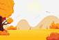 秋天山林美丽景色矢量图 免费下载 页面网页 平面电商 创意素材