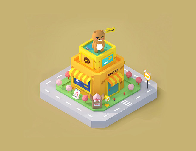 sns town : isometric...