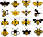 动物,蜜蜂,分离着色,可爱的,白色,黄色,图像,火,大黄蜂,闲谈
