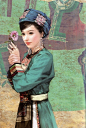 羌族、手绘、古典、倾城、中国风、古风、民族特色服装