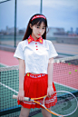 温心月光采集，校服，美女