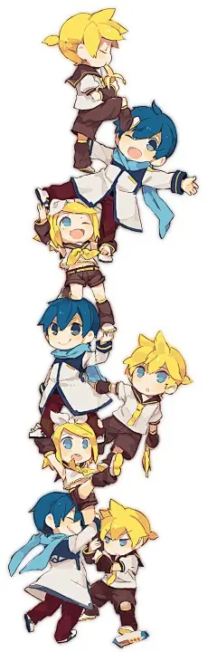 V家，初音，镜音双子,VOCALOID、Miku、Rin、玲、luka