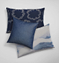 INTO THE BLUE cushions by SAHCO: 