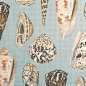 Scalamandre Coquina Seashells Glazed Linen Fabric-gorgeous