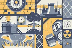 矢量几何扁平风插画  - 源文件下载【酷图网】现代,创意,几何,简约,个性,图案,扁平风,互联网,插画,AI,矢量,设计素材,UI,背景,底纹,纹理