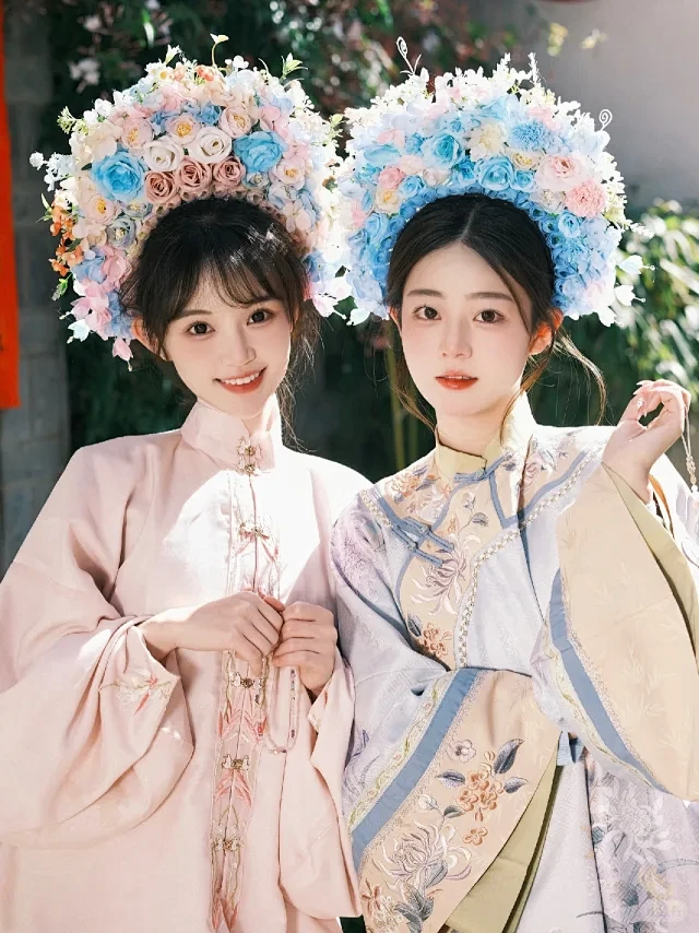 簪花少女写真 - 小红书搜索-花瓣网