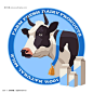 创意logo设计 标志设计 牛奶logo 卡通奶牛 卡通牛 牛标志 #矢量素材# ★★★http://www.sucaifengbao.com/vector/katong/
