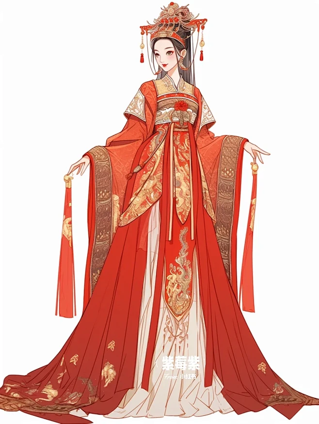 古风古装造型 | 国风古韵汉元素女帝衣橱-花瓣网
