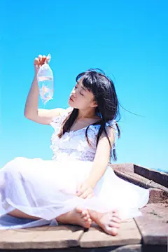 纯白色少女-人物壁纸-Q友乐园