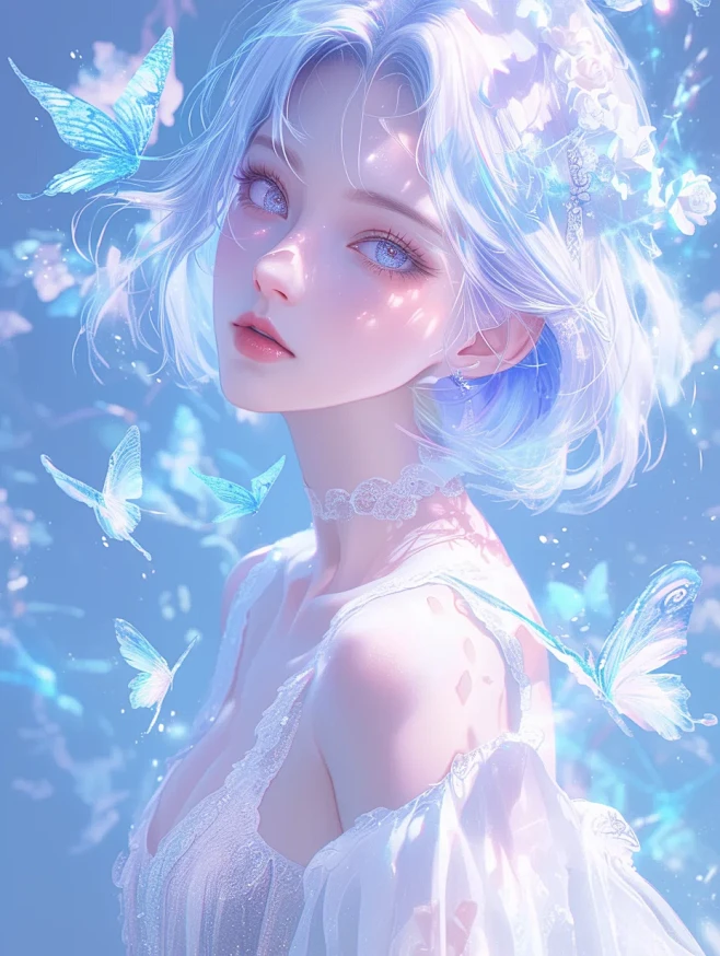 ✨她白到发光，美丽如画，璀璨如星✨ - ...