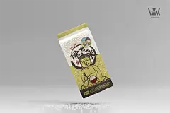 包裝設計 大佛 山脈 斗笠 日月星 白鷺鷥 稻穗 米袋 米飯 蝸牛