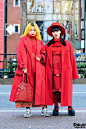 #原宿街拍# All Red Tokyo Street Styles w/ Wide Brim Hat, Comme des Garcons, Paul Smith, Issey Miyake Bao Bao, Tokyo Bopper, Vintage & Handmade Fashion O网页链接 ​​​​