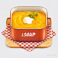 30个与食物相关的质感图标设计Food icon图标设计收集