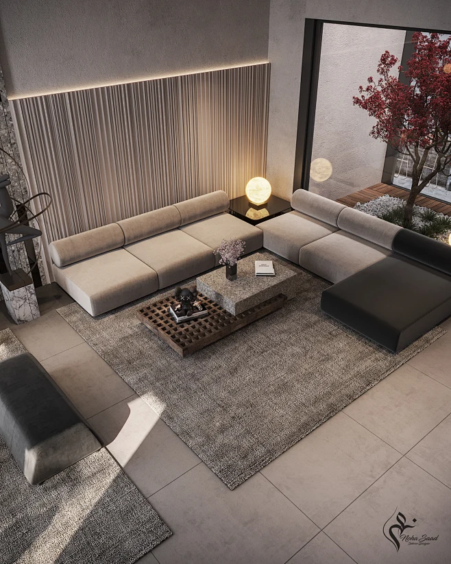 Image may contain: couch, furniture and studio couch-花瓣网