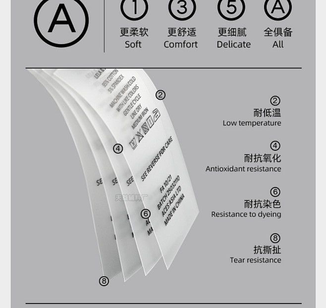 服装TPU水洗标丝带成分标洗涤标内衣洗水...