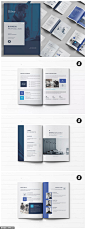 简约商业商务计划书品牌手册画册宣传册杂志房地产楼书设计模板