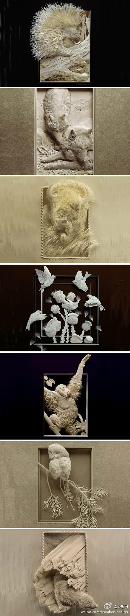 纸张动物雕塑 
艺术家 Calvin N...