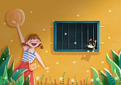 蒲公英女孩 | 圆滚滚奶油蛋糕-weixin - 原创作品 - 涂鸦王国插画