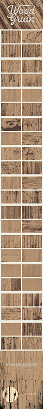 44张复古做旧风格木纹纹理背景 Wood Grain Textures