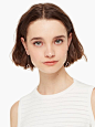 Kate Spade Yours Truly Pave Heart Linear Earrings - Clear/Rose Gold
