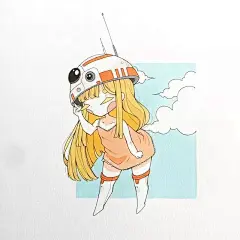 看完这组插画，你一定会彻底爱上马克笔！_女孩 : 可爱的、调皮的、冷艳的 简洁而又清新的画风让人非常的喜爱 爽朗的笑声，无畏的勇气 她很喜欢玩转马克笔的感觉 她的画的每一个女孩脸上都有一对可爱的红晕 红的火爆，绿的文静 …