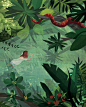 illustration, illustrator, painterly, painting, people, adventure, texture, layers, digital, landscape, kerry hyndman, outdoors, graphic, blocky, abstract, shapes, editorial, publishing, advertising, commercial