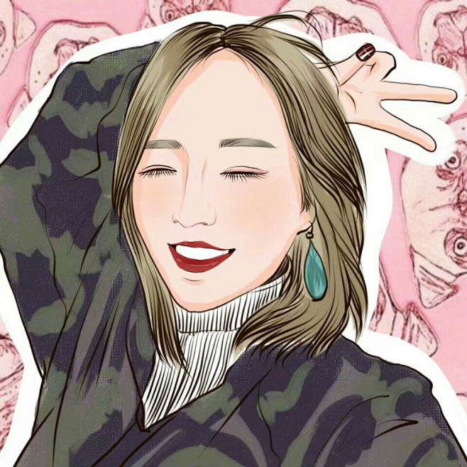 个性头像时尚插画