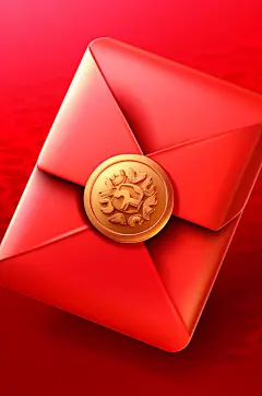 AI数字艺术中国风新年春节立体红包元素