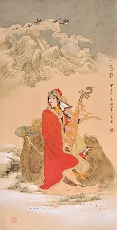 著名国画家、连环画家——项维仁和他的工笔重彩仕女画