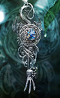 Quad Wing Blue Stone Dragon Key by KeypersCove.deviantart.com on @deviantART