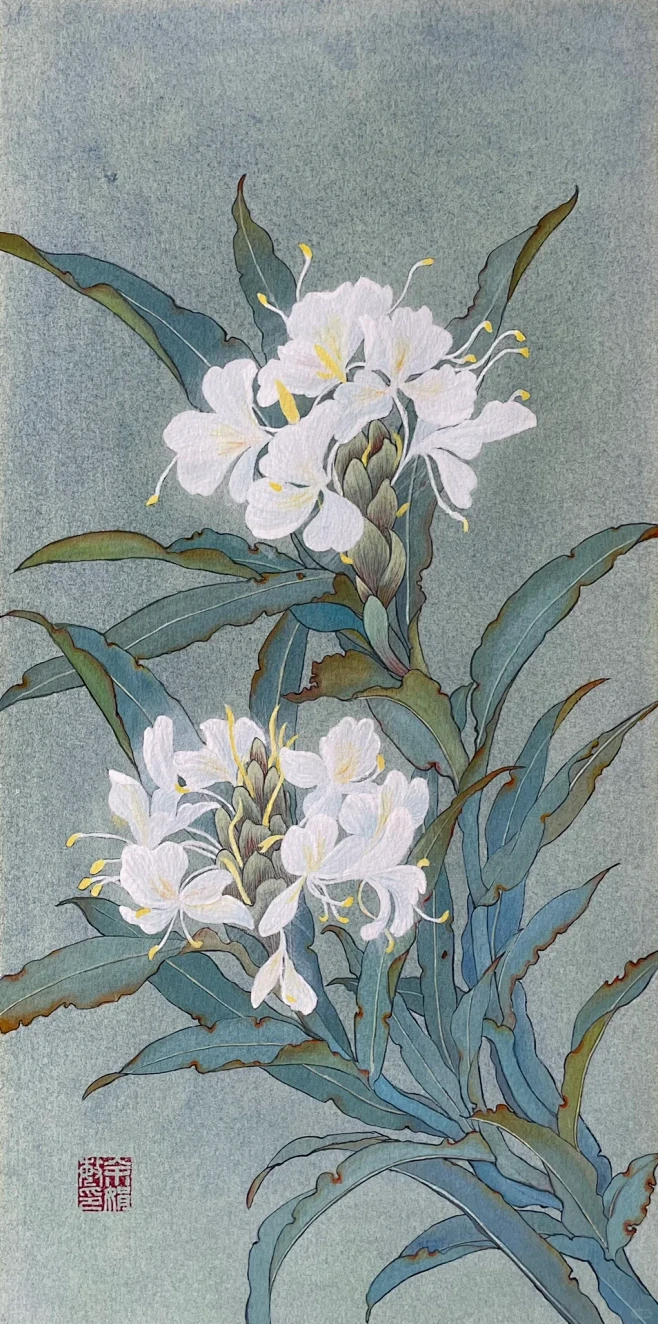 古风水彩姜花~ - 小红书