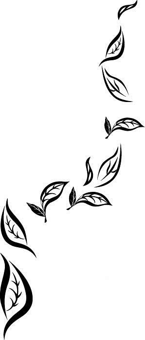 茶叶黑白矢量素材
