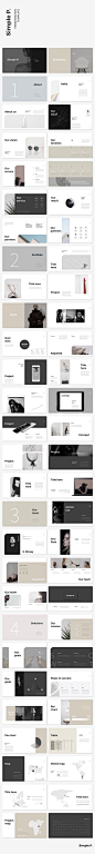 Awesome Simple & Minimal Layout Presentation Template #ppt #powerpoint #template #simple