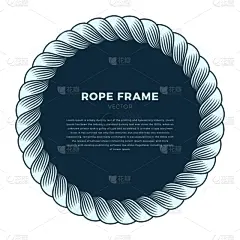 绳子,圆形,矢量,式样,电子收费系统,分离着色,古老的,脐钉,绘制,问候