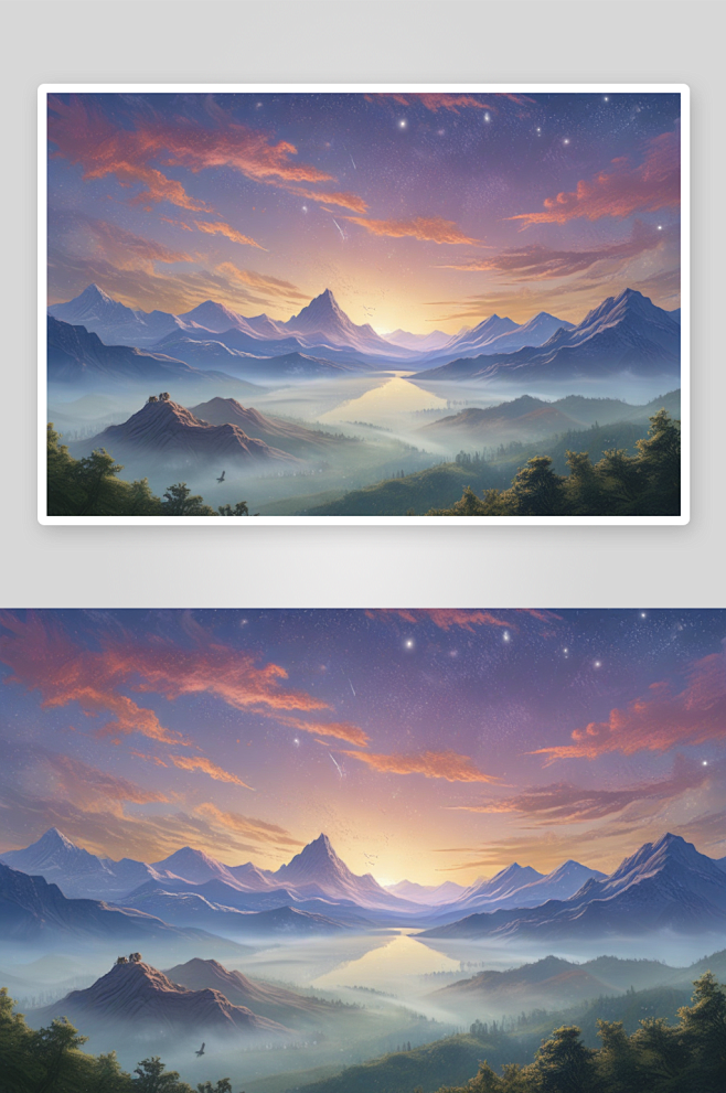 天空展现如龙般的壮丽山川云海为背景-众图...